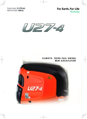 Mini Pelles Kubota U27-4 NGL