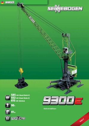 Grues mobiles - flèche treillis Sennebogen 9300e HMC