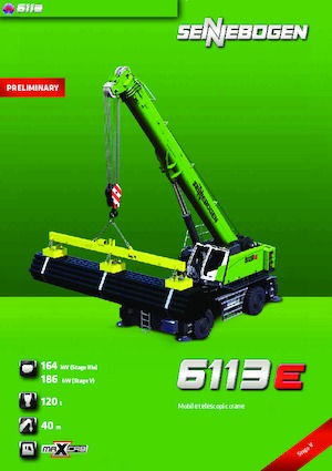 Grues mobiles  télescopiques Sennebogen 6113 M