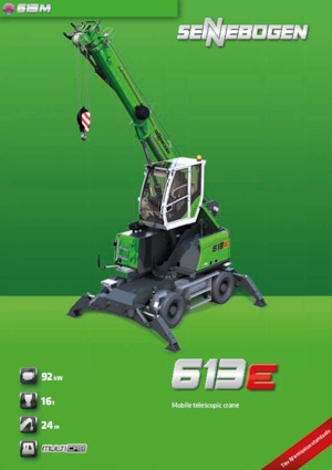 Grues mobiles  télescopiques Sennebogen 613 M