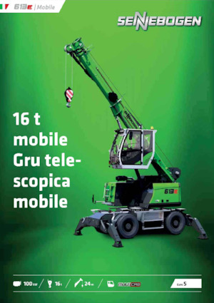 Grues mobiles  télescopiques Sennebogen 613E