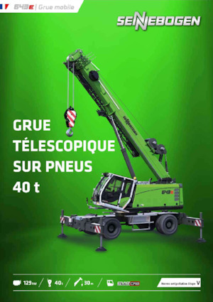 Grues mobiles  télescopiques Sennebogen 643E