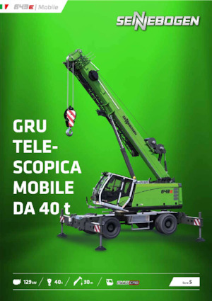 Grues mobiles  télescopiques Sennebogen 643E