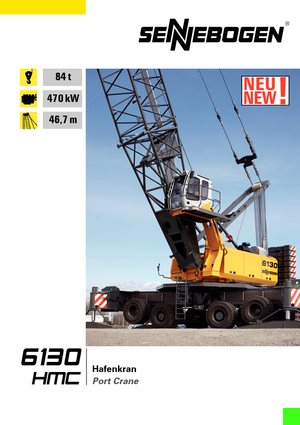 Grues mobiles - flèche treillis Sennebogen 6130 HMC