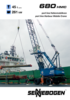 Grues mobiles - flèche treillis Sennebogen 680 HMC