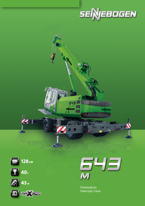 Grues mobiles  télescopiques Sennebogen 643 M