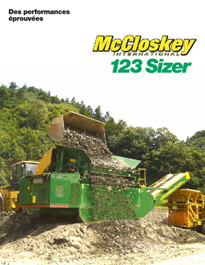 Installation de criblage mobile McCloskey 123 Sizer