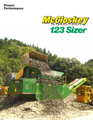 Installation de criblage mobile McCloskey 123 Sizer