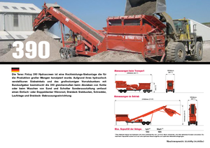 Installation de criblage mobile Terex-Finlay 390 Hydrascreen
