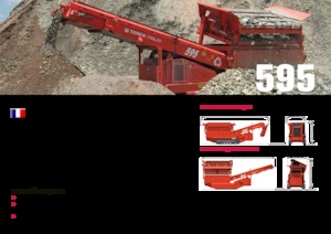 Installation de criblage mobile Terex-Finlay 595