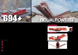 Installation de criblage mobile Terex-Finlay 694+ Hybrid