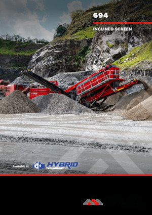 Installation de criblage mobile Finlay 694 Hybrid