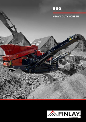 Installation de criblage mobile Finlay 860
