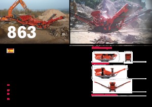 Installation de criblage mobile Terex-Finlay 863+