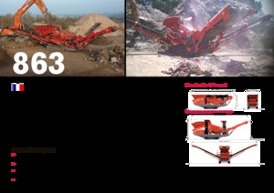 Installation de criblage mobile Terex-Finlay 863+