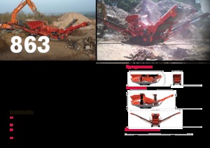 Installation de criblage mobile Terex-Finlay 863+