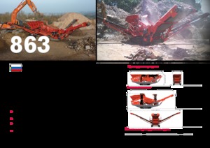 Installation de criblage mobile Terex-Finlay 863+