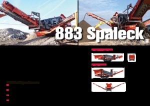 Installation de criblage mobile Terex-Finlay 883+ Spaleck