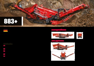 Installation de criblage mobile Terex-Finlay 883+