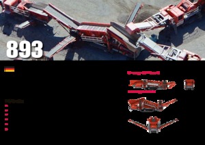 Installation de criblage mobile Terex-Finlay 893