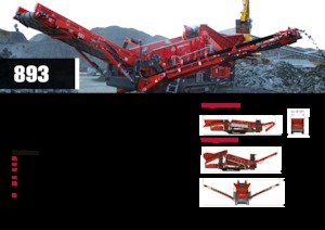 Installation de criblage mobile Terex-Finlay 893