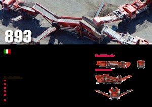 Installation de criblage mobile Terex-Finlay 893