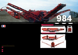 Installation de criblage mobile Terex-Finlay 984