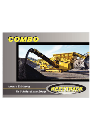 Installation de criblage mobile Keestrack Combo 2712 T