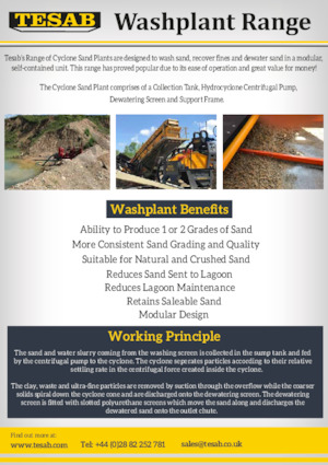 Installation de criblage mobile Tesab DSP150 