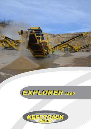 Installation de criblage mobile Keestrack Explorer 1800