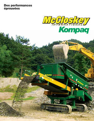 Installation de criblage mobile McCloskey Kompaq