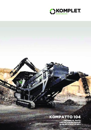 Installation de criblage mobile Komplet KOMPATTO 104