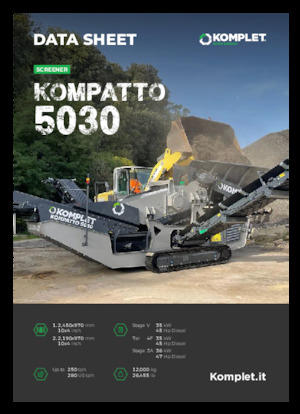 Installation de criblage mobile Komplet KOMPATTO 5030