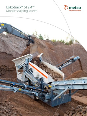 Installation de criblage mobile Metso Lokotrack ST2.4