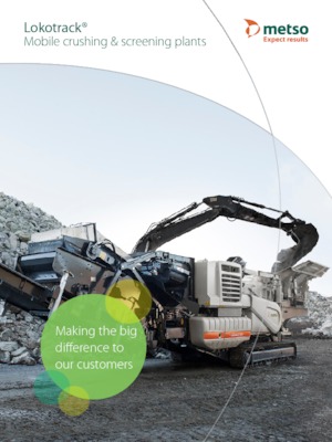 Installation de criblage mobile Metso Lokotrack ST3.8