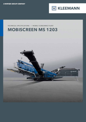 Installation de criblage mobile Kleemann MS 1203