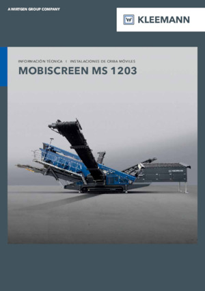 Installation de criblage mobile Kleemann MS 1203