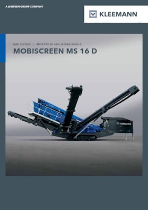 Installation de criblage mobile Kleemann MS 16 D