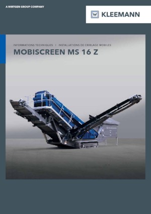 Installation de criblage mobile Kleemann MS 16 Z