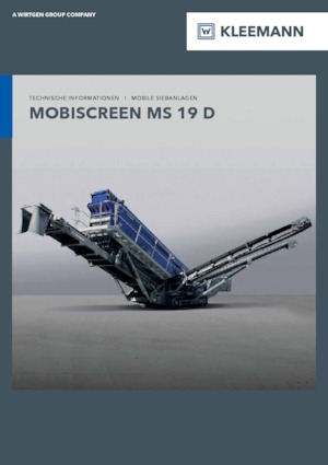 Installation de criblage mobile Kleemann MS 19 D