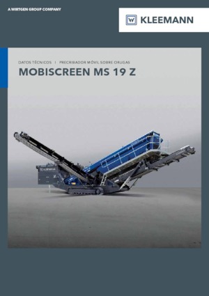 Installation de criblage mobile Kleemann MS 19 Z