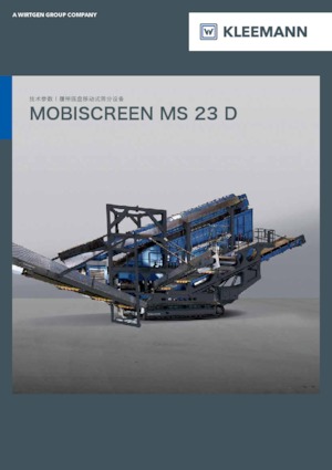 Installation de criblage mobile Kleemann MS 23 D