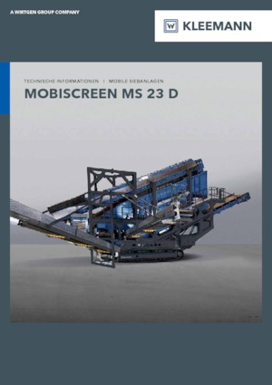 Installation de criblage mobile Kleemann MS 23 D