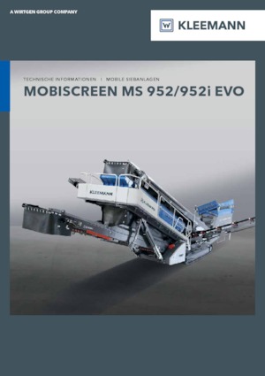 Installation de criblage mobile Kleemann MS 952i EVO