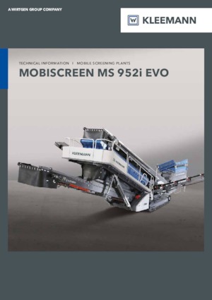 Installation de criblage mobile Kleemann MS 952i EVO