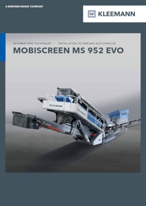 Installation de criblage mobile Kleemann MS 952i EVO