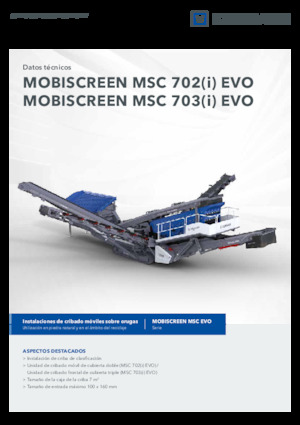 Installation de criblage mobile Kleemann MSC 702i EVO