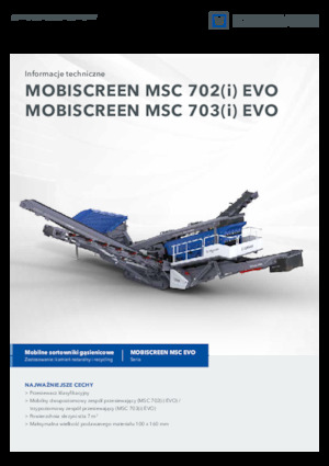 Installation de criblage mobile Kleemann MSC 702i EVO