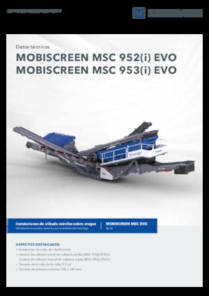 Installation de criblage mobile Kleemann MSC 953i EVO