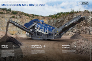 Installation de criblage mobile Kleemann MSS 802(i) EVO